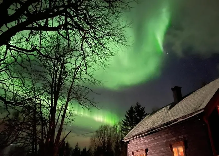 100 Years Old Norwegian Log House in Tromsø